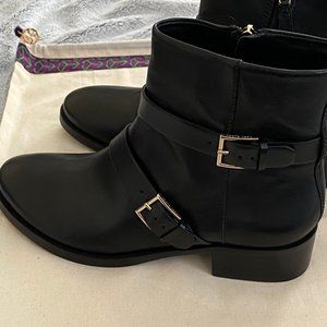 NIB Tory Burch Black Leather Boots Sz. 10